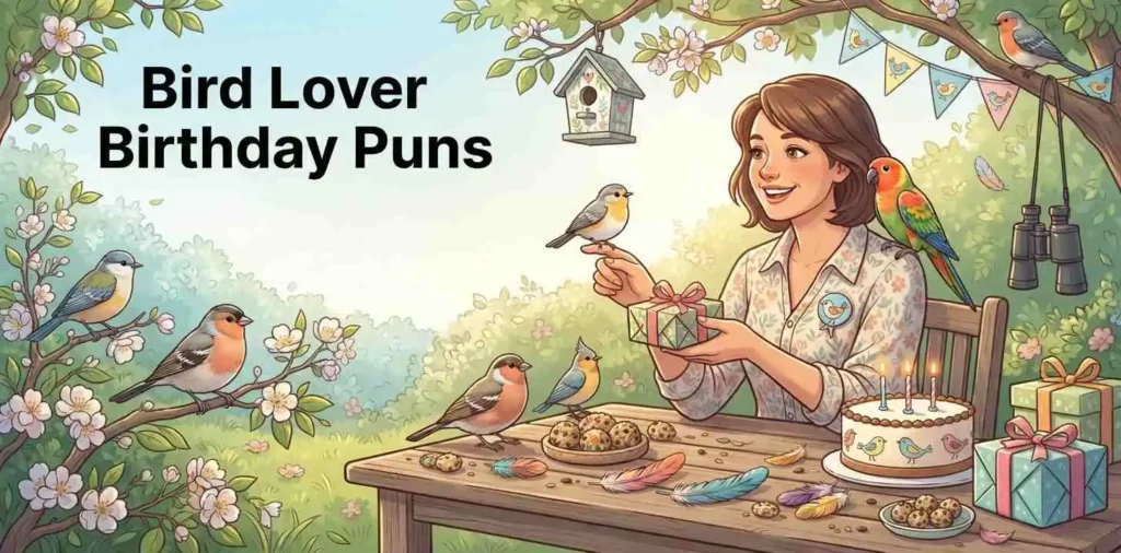 Bird lover birthday garden party