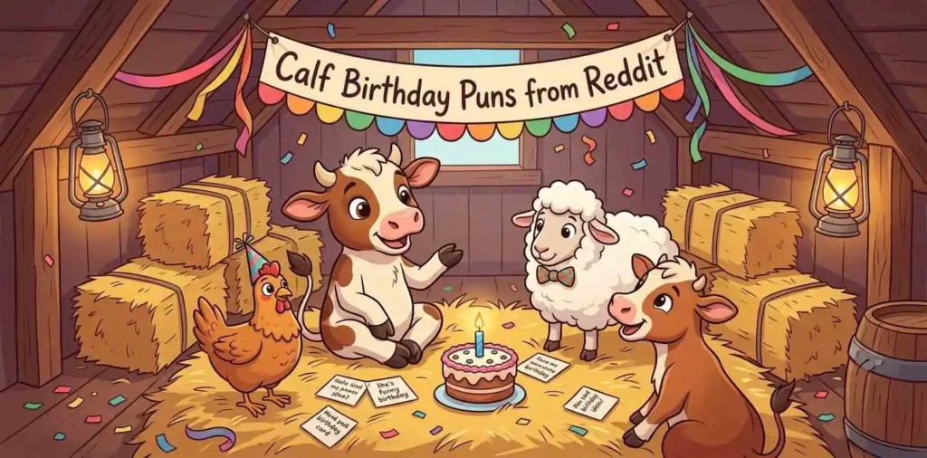 Calf sharing birthday jokes