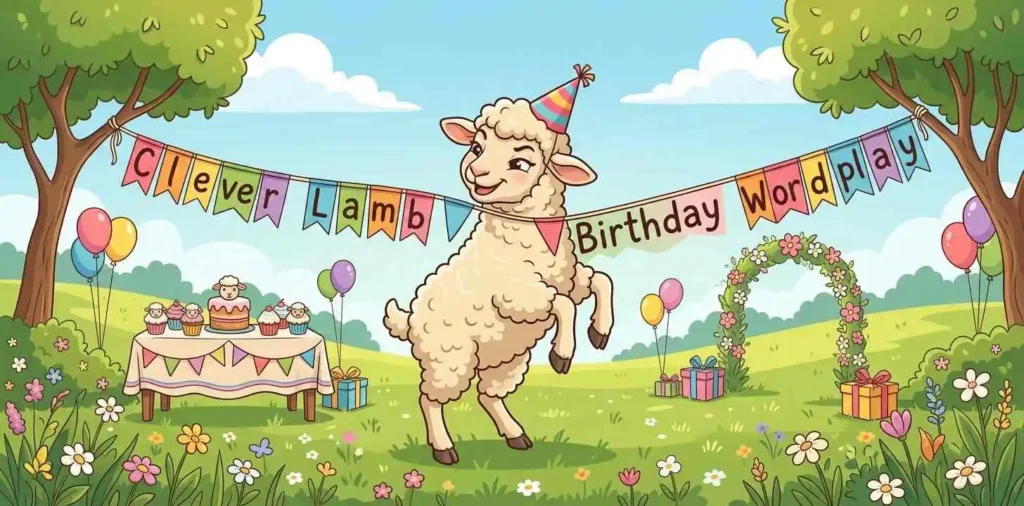 Clever lamb birthday party