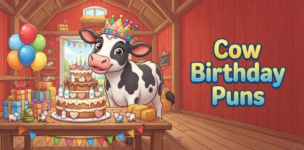 Funny cow birthday party