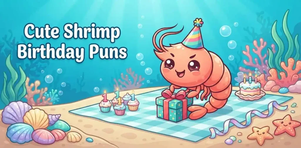 Cute shrimp birthday party