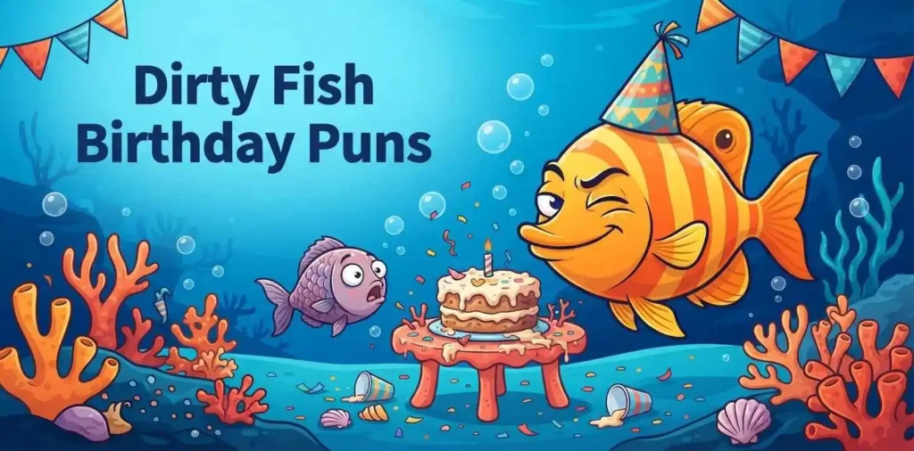 Playful fish birthday joke