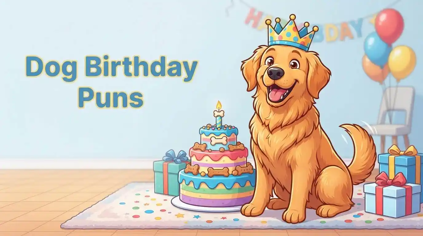 Cute dog celebrating birthday party