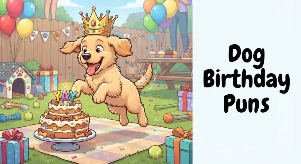 Funny dog birthday party