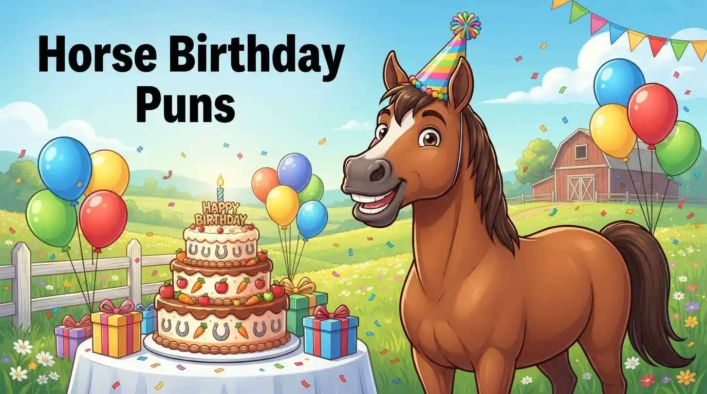 Funny horse birthday puns