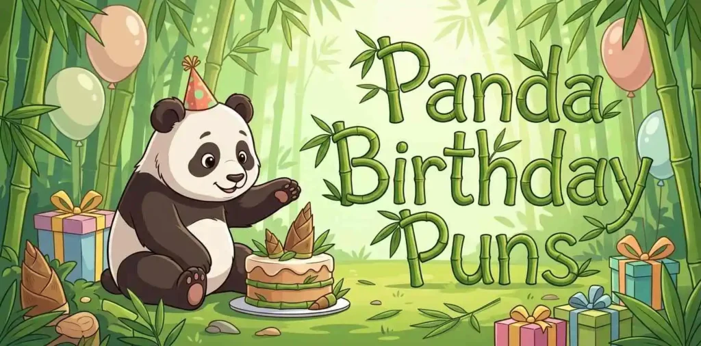 Cute panda birthday party