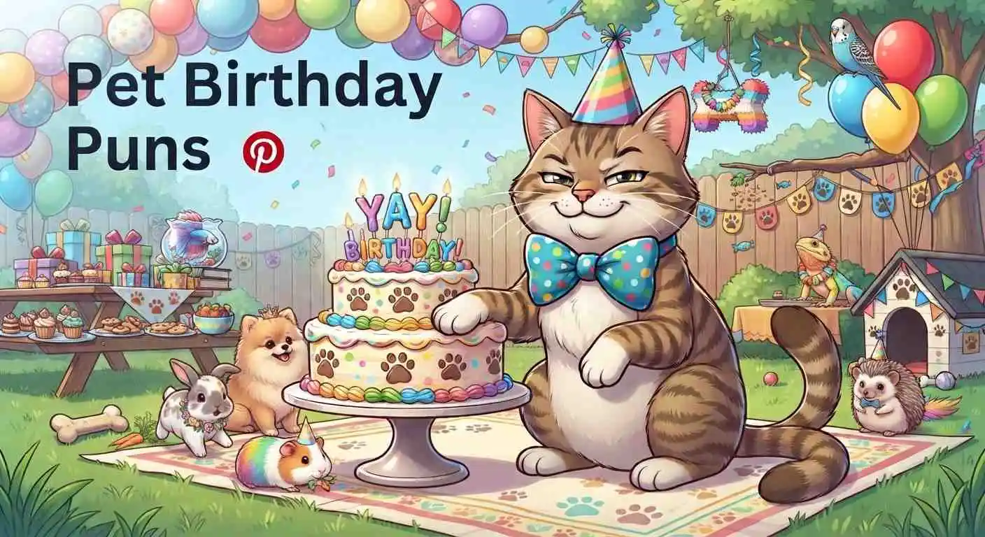 Cute pet birthday party
