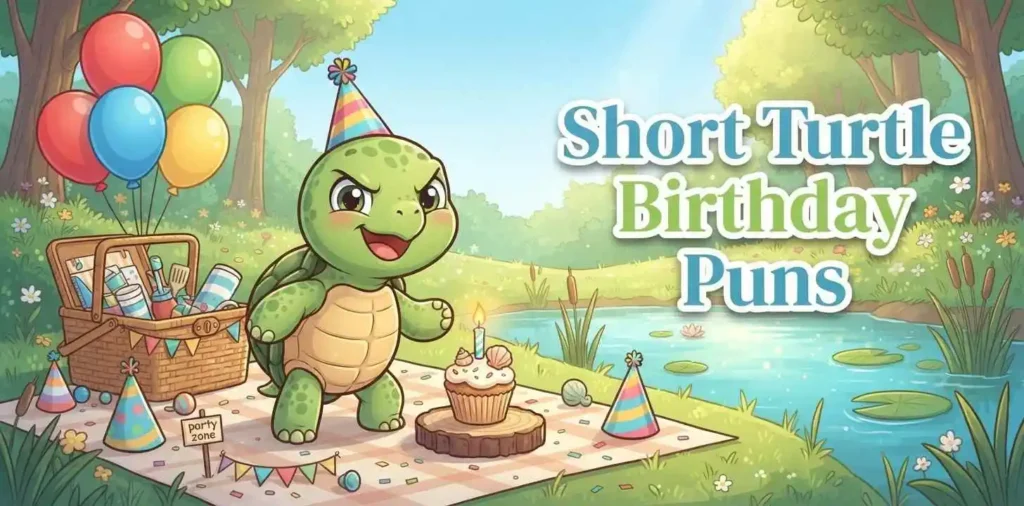 Turtle enjoying birthday celebration