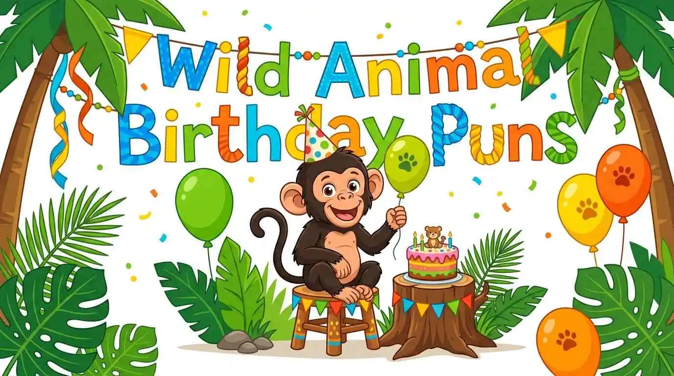 Wild animal birthday celebration