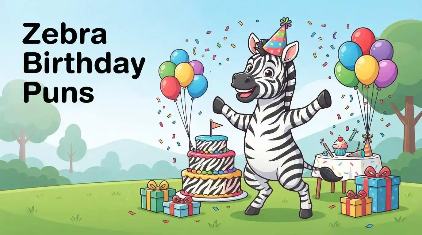 zebra celebrating birthday